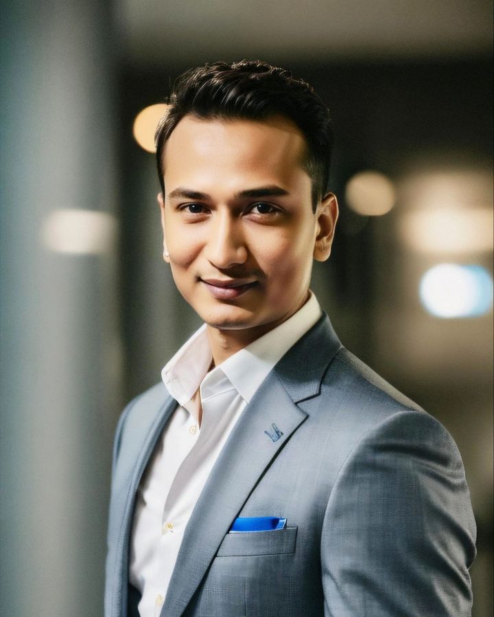 Snehaashish Pathakk, founder of SP Group of Companies, in a grey suit